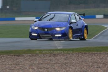 World © Octane Photographic Ltd. Friday 13th February 2015, General un-silenced test day – Donington Park, Eurotech Racing BTCC Honda Civic - Jeff Smith. Digital Ref :