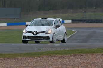 World © Octane Photographic Ltd. Friday 13th February 2015, General un-silenced test day – Donington Park, Brett Smith (Son of Jeff Smith) - Renault Clio RS. Digital Ref :