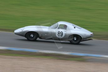 World © Octane Photographic Ltd. Friday 13th February 2015, General un-silenced test day – Donington Park. Valley Motorsport - Jaguar E-Type Low Drag Coupe replica. Digital Ref :