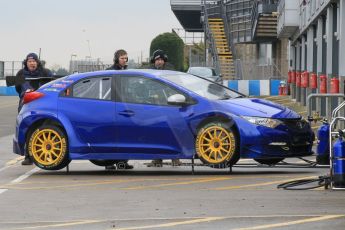 World © Octane Photographic Ltd. Friday 13th February 2015, General un-silenced test day – Donington Park, Eurotech Racing BTCC Honda Civic - Jeff Smith. Digital Ref :