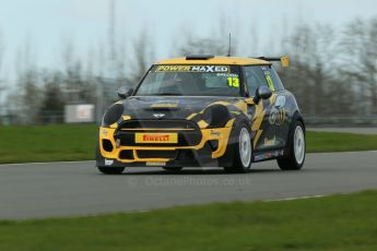 World © Octane Photographic Ltd. Wednesday 4th March 2015, General un-silenced test day – Donington Park - Bence Balogh - Mini Cooper. Digital Ref : 1196CB1D4148