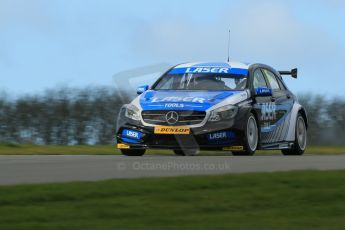 World © Octane Photographic Ltd. Wednesday 4th March 2015, General un-silenced test day – Donington Park. BTCC, British Touring Car Championship, Aiden Moffat - Laser Tools Racing - Mercedes-Benz A-Class. Digital Ref : 1196CB1D4392