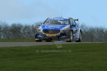 World © Octane Photographic Ltd. Wednesday 4th March 2015, General un-silenced test day – Donington Park. BTCC, British Touring Car Championship, Aiden Moffat - Laser Tools Racing - Mercedes-Benz A-Class. Digital Ref : 1196CB1D4415