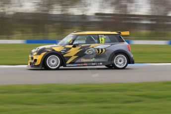 World © Octane Photographic Ltd. Wednesday 4th March 2015, General un-silenced test day – Donington Park - Bence Balogh - Mini Cooper. Digital Ref : 1196CB1L4945