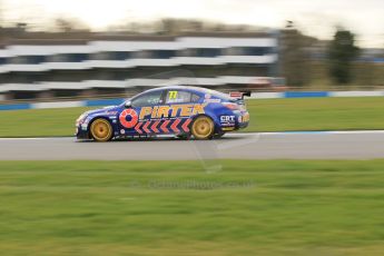 World © Octane Photographic Ltd. Wednesday 4th March 2015, General un-silenced test day – Donington Park. BTCC, British Touring Car Championship, Andy Jordan - Pirtek Racing, Triple Eight (888) Racing - MG6GT. Digital Ref : 1196CB1L5029