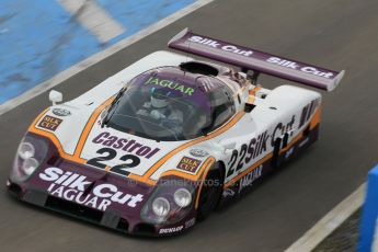 World © Octane Photographic Ltd. Wednesday 4th March 2015, General un-silenced test day – Donington Park - Silk Cut Jaguar XJR9 - Historic Group C (Gp.C) Racing. Digital Ref : 1196CB1L5280