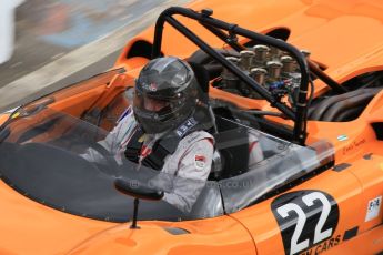 World © Octane Photographic Ltd. Wednesday 4th March 2015, General un-silenced test day – Donington Park, McLaren M6 - Carlos Incenti - Masters Historic Sportscar Championship. Digital Ref : 1196CB1L5360