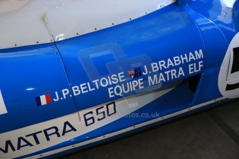 World © Octane Photographic Ltd. Donington Park general unsilenced testing June 4th 2015. Matra MS650 Ex Jean-Pierre Beltoise and Jack Brabham. Digital Ref :