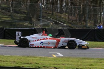 World © Octane Photographic Ltd. DUO BRDC Formula 4 Qualifying, Oulton Park, UK, Saturday 4th April 2015. MSV F4-013. Lanan Racing. Jack Bartholomew. Digital Ref : 1213LB1D2680