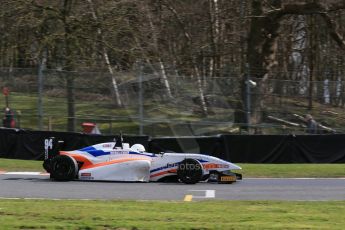 World © Octane Photographic Ltd. DUO BRDC Formula 4 Qualifying, Oulton Park, UK, Saturday 4th April 2015. MSV F4-013. Mark Godwin Racing (MGR). Michael O’Brien Digital Ref : 1213LB1D2862