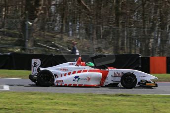 World © Octane Photographic Ltd. DUO BRDC Formula 4 Qualifying, Oulton Park, UK, Saturday 4th April 2015. MSV F4-013. Lanan Racing. Jack Bartholomew. Digital Ref : 1213LB1D2873