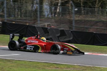 World © Octane Photographic Ltd. DUO BRDC Formula 4 Qualifying, Oulton Park, UK, Saturday 4th April 2015. MSV F4-013. CDR – Chris Dittmann Racing. Tom Jackson. Digital Ref : 1213LB1D2904