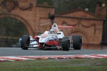 World © Octane Photographic Ltd. DUO BRDC Formula 4 Race 1, Oulton Park, UK, Saturday 4th April 2015. MSV F4-013. Douglas Motorsport. Fernando Urrutia. Digital Ref : 1214LB1D3395