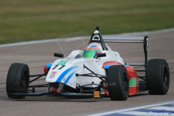 World © Octane Photographic Ltd. DUO BRDC Formula 4 Testing, Rockingham, UK, Tuesday 14th April 2015. MSV F4-013. Mark Godwin Racing (MGR), Hernan Fallas. Digital Ref : 1228LB1D0042