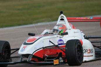 World © Octane Photographic Ltd. DUO BRDC Formula 4 Testing, Rockingham, UK, Tuesday 14th April 2015. MSV F4-013. Douglas Motorsport, Fernando Urrutia. Digital Ref : 1228LB1D0066