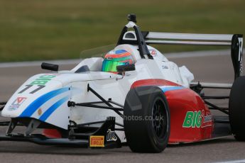 World © Octane Photographic Ltd. DUO BRDC Formula 4 Testing, Rockingham, UK, Tuesday 14th April 2015. MSV F4-013. Mark Godwin Racing (MGR), Hernan Fallas. Digital Ref : 1228LB1D0139