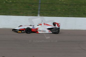 World © Octane Photographic Ltd. DUO BRDC Formula 4 Testing, Rockingham, UK, Tuesday 14th April 2015. MSV F4-013. Douglas Motorsport, Fernando Urrutia. Digital Ref : 1228LB1D0399