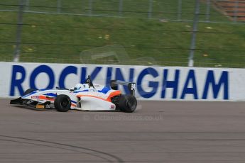 World © Octane Photographic Ltd. DUO BRDC Formula 4 Testing, Rockingham, UK, Tuesday 14th April 2015. MSV F4-013. Mark Godwin Racing (MGR), Michael O’Brien. Digital Ref : 1228LB1D0478