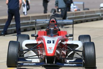 World © Octane Photographic Ltd. DUO BRDC Formula 4 Testing, Rockingham, UK, Tuesday 14th April 2015. MSV F4-013. Hillspeed, Ameya Vaidyanathan. Digital Ref : 1228LB1D0516
