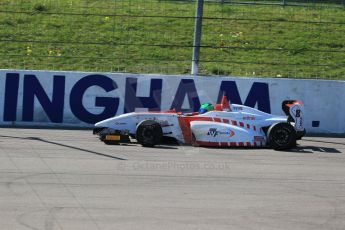 World © Octane Photographic Ltd. DUO BRDC Formula 4 Testing, Rockingham, UK, Tuesday 14th April 2015. MSV F4-013. Lanan Racing, Jack Bartholomew. Digital Ref : 1228LB1D0593