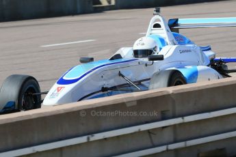 World © Octane Photographic Ltd. DUO BRDC Formula 4 Testing, Rockingham, UK, Tuesday 14th April 2015. MSV F4-013. Douglas Motorsport, Akhil Rabindra. Digital Ref : 1228LB1D0777