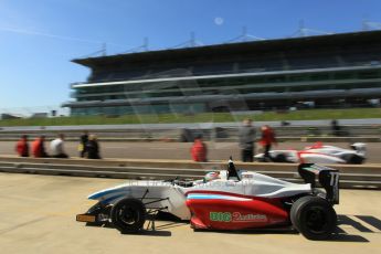 World © Octane Photographic Ltd. DUO BRDC Formula 4 Testing, Rockingham, UK, Tuesday 14th April 2015. MSV F4-013. Mark Godwin Racing (MGR), Hernan Fallas. Digital Ref : 1228LW1L2157
