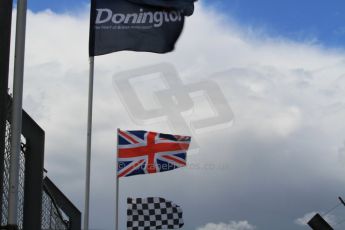 World © Octane Photographic Ltd. Saturday 25th April 2015, MSVR F3 Cup Race 1. Donington Park. Donington, checkered and British flags. Digital Ref: 1235CB7B1855