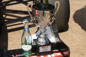 World © Octane Photographic Ltd. Saturday 25th April 2015, MSVR F3 Cup Race 1 parc ferme. Donington Park. Chris Dittmann Racing (CDR) – Kieran Vernon – Dallara F307 Mercedes HWA. Digital Ref: 1235CB7B1905