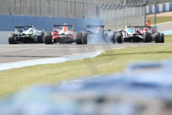 World © Octane Photographic Ltd. Saturday 25th April 2015, MSVR F3 Cup Race 1. Donington Park. Chris Dittmann Racing (CDR) – Kieran Vernon – Dallara F307 Mercedes HWA has a poor get a way from the line. Digital Ref: 1235CB7L7221