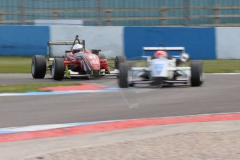 World © Octane Photographic Ltd. Saturday 25th April 2015, MSVR F3 Cup Race 1. Donington Park. Chris Dittmann Racing (CDR) – Kieran Vernon – Dallara F307 Mercedes HWA and Chris Dittmann Racing (CDR) – Kieran Vernon – Dallara F307 Mercedes HWA. Digital Ref: 1235CB7L7298