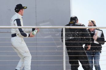 World © Octane Photographic Ltd. Saturday 25th April 2015, MSVR F3 Cup Race 1 podium. Donington Park. Chris Dittmann Racing (CDR) – Kieran Vernon – Dallara F307 Mercedes HWA. Digital Ref: 1235CB7L7384