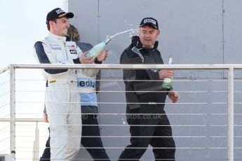 World © Octane Photographic Ltd. Saturday 25th April 2015, MSVR F3 Cup Race 1 podium. Donington Park. Chris Dittmann Racing (CDR) – Kieran Vernon – Dallara F307 Mercedes HWA. Digital Ref: 1235CB7L7396