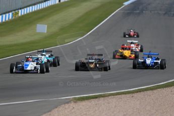 World © Octane Photographic Ltd. Saturday 25th April 2015, MSVR F3 Cup Race 1. Donington Park. Close fighting in the pack. Digital Ref: 1235LB1D4183