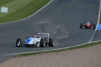 World © Octane Photographic Ltd. Saturday 25th April 2015, MSVR F3 Cup Race 1. Donington Park. Chris Dittmann Racing (CDR) – Kieran Vernon – Dallara F307 Mercedes HWA and Chris Dittmann Racing (CDR) – Kieran Vernon – Dallara F307 Mercedes HWA. Digital Ref: 1235LB1D4313