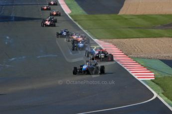 World © Octane Photographic Ltd. FIA European F3 Championship, Silverstone Race 1, UK, Saturday 11th April 2015. Team West-Tec F3 – Fabian Schiller, Dallara F312 – Mercedes-Benz and Signature – Dorian Boccolacci, Dallara F312 – Volkswagen. Digital Ref : 1222LB1D7771