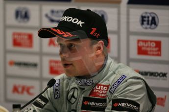 World © Octane Photographic Ltd. FIA European F3 Championship, Silverstone Race 1 Conference, UK, Saturday 11th April 2015. Prema Powerteam – Felix Rosenqvist, Dallara F312 – Mercedes-Benz. Digital Ref : 1222LB1D7908