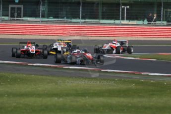 World © Octane Photographic Ltd. FIA European F3 Championship, Silverstone Race 2, UK, Saturday 11th April 2015. Prema Powerteam – Felix Rosenqvist, Dallara F312 – Mercedes-Benz and Fortec Motorsports – Hongwei Cao, Dallara F312 – Mercedes-Benz. Digital Ref : 1223LB1D8077