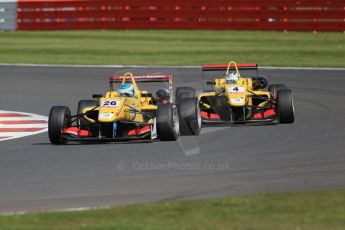 World © Octane Photographic Ltd. FIA European F3 Championship, Silverstone Race 2, UK, Saturday 11th April 2015. Jagonya Ayam with Carlin – Ryan Tveter and Gustavo Menezes, Dallara F312 – Volkswagen. Digital Ref : 1223LB1D8124
