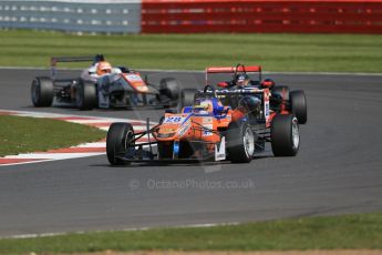 World © Octane Photographic Ltd. FIA European F3 Championship, Silverstone Race 2, UK, Saturday 11th April 2015. kfzteile24 Mucke Motorsport – Maximilian Gunther, Dallara F312 – Mercedes-Benz, Signature – Dorian Boccolacci, Dallara F312 – Volkswagen and Motopark – Marcus Pommer, Dallara F312 – Volkswagen. Digital Ref : 1223LB1D8147