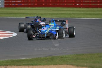 World © Octane Photographic Ltd. FIA European F3 Championship, Silverstone Race 2, UK, Saturday 11th April 2015. Double R Racing – Nicolas Pohler, Dallara F312 – Mercedes-Benz and Eurointernational – Nicolas Beer, Dallara F312 – Mercedes-Benz. Digital Ref : 1223LB1D8170