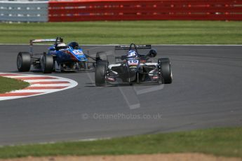 World © Octane Photographic Ltd. FIA European F3 Championship, Silverstone Race 2, UK, Saturday 11th April 2015. Double R Racing – Matt Solomon, Dallara F312 – Mercedes-Benz and Team West-Tec F3 – Raoul Hyman, Dallara F312 – Mercedes-Benz. Digital Ref : 1223LB1D8180