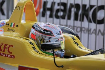 World © Octane Photographic Ltd. FIA European F3 Championship, Silverstone Race 2 parc ferme, UK, Saturday 11th April 2015. Jagonya Ayam with Carlin – Antonia Giovinazzi, Dallara F312 – Volkswagen. Digital Ref : 1223LW1L0521