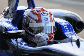 World © Octane Photographic Ltd. FIA European F3 Championship, Silverstone Race 2 parc ferme, UK, Saturday 11th April 2015. Carlin – George Russell, Dallara F312 – Volkswagen. Digital Ref : 1223LW1L0549