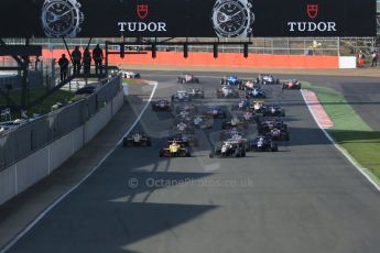 World © Octane Photographic Ltd. FIA European F3 Championship, Silverstone Race 3, UK, Sunday 12th April 2015. Race start. Digital Ref : 1224LB1D8278