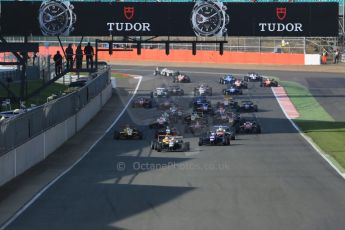 World © Octane Photographic Ltd. FIA European F3 Championship, Silverstone Race 3, UK, Sunday 12th April 2015. Race start. Digital Ref : 1224LB1D8283