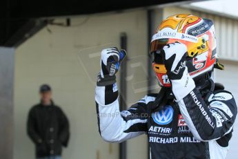 World © Octane Photographic Ltd. FIA European F3 Championship, Silverstone Race 3 parc ferme, UK, Sunday 12th April 2015. Van Amersfoort Racing – Charles Leclerc, Dallara F312 – Volkswagen. Digital Ref : 1224LW1L0862
