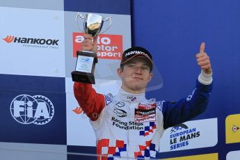 World © Octane Photographic Ltd. FIA European F3 Championship, Silverstone Race 3 overall podium, UK, Sunday 12th April 2015. Prema Powerteam – Jake Dennis, Dallara F312 – Mercedes-Benz. Digital Ref : 1224LW1L0937