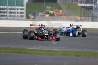 World © Octane Photographic Ltd. FIA European F3 Championship, Silverstone test day, UK, Tuesday 7th April 2015. Signature – Dorian Boccolacci, Dallara F312 – Volkswagen and Team West-Tec F3 – Fabian Schiller, Dallara F312 – Mercedes-Benz. Digital Ref : 1216LB1D3800