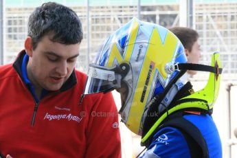 World © Octane Photographic Ltd. FIA European F3 Championship, Silverstone test day, UK, Tuesday 7th April 2015. Jagonya Ayam with Carlin – Gustavo Menezes, Dallara F312 – Volkswagen. Digital Ref :