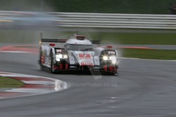 World © Octane Photographic Ltd. FIA World Endurance Championship (WEC), 6 Hours of Silverstone Free Practice 3, UK, Saturday 11th April 2015. Audi Sport Team Joest- Audi R18 e-tron Quatrro - LMP1 - Andre Lotterer, Benoit Treluyer and Marcel Fassler. Digital Ref : 1221LB1D6962